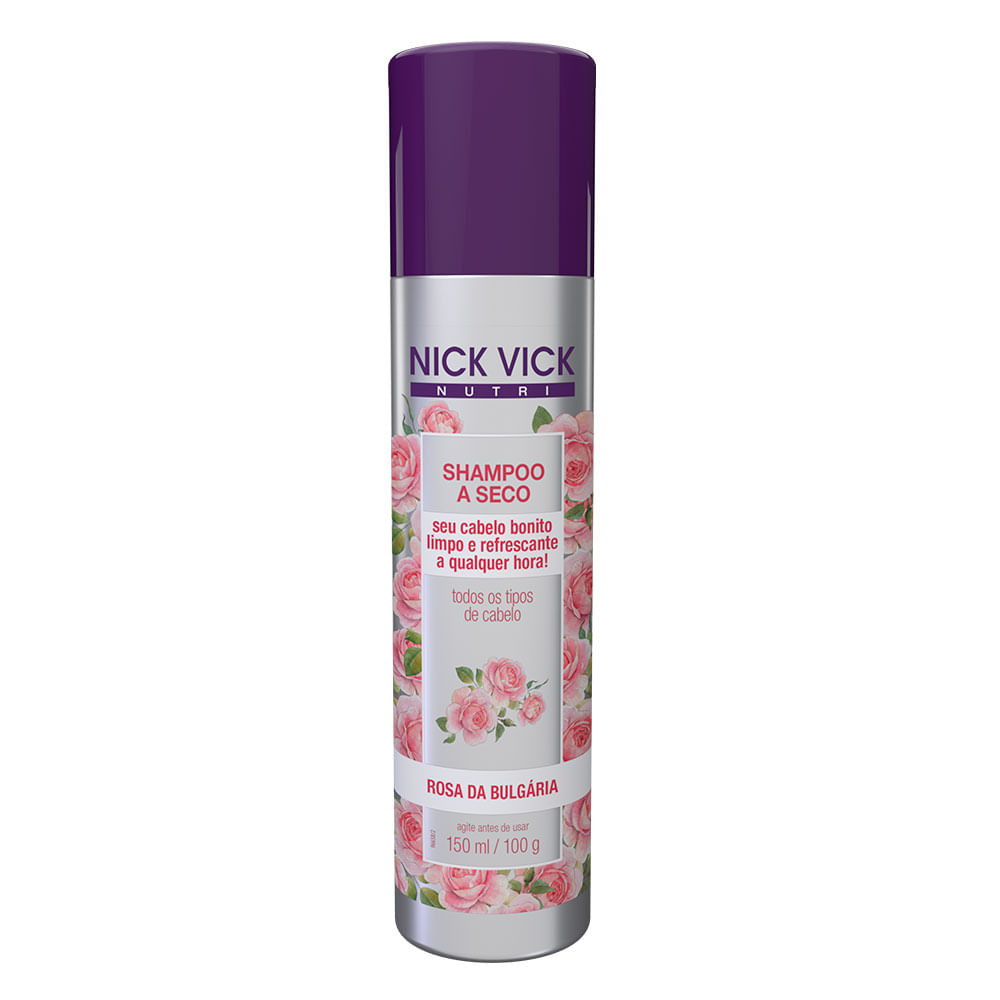 Nick & Vick Rosa de Bulgária – Shampoo a seco - 150ml