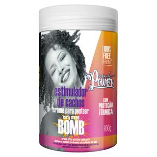 Soul Power Curly Cream Bomb – Creme para Pentear para Cachos - 800g Menor preço em Soul Power Curly Cream Bomb – Creme para Pentear para Cachos - 800g