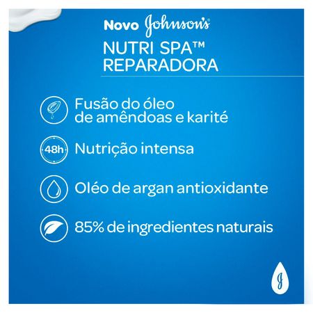 Hidratante-Nutri-Spa-Reparadora-Johnson's-Soft-Óleo-de-Amendoas,-Argan-e-Karité-400ml--4