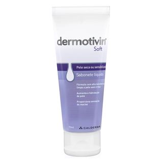 Sabonete Líquido Facial para Pele Seca ou Sensibilizada Dermotivin Soft