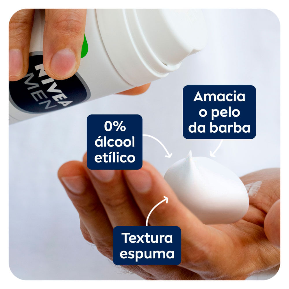 NIVEA MEN Espuma de Barbear Sensitive