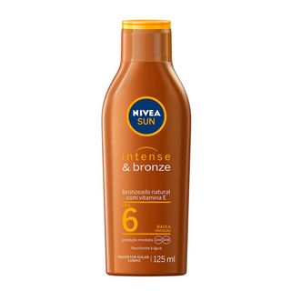 Protetor Solar Nivea Sun Loção Bronzeadora Intense & Bronze FPS60 - 125ml é ruim? Protetor Solar Nivea Sun Loção Bronzeadora Intense & Bronze FPS60 - 125ml é boa?