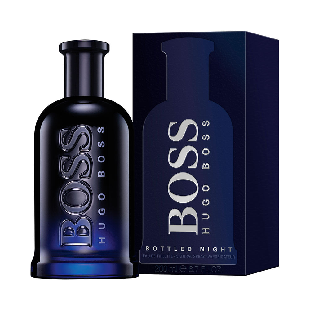 香水(男性用) Hugo Boss Bottled Night 200ml Perfume Boss Bottled Night Hugo Boss Masculino - Época Cosméticos