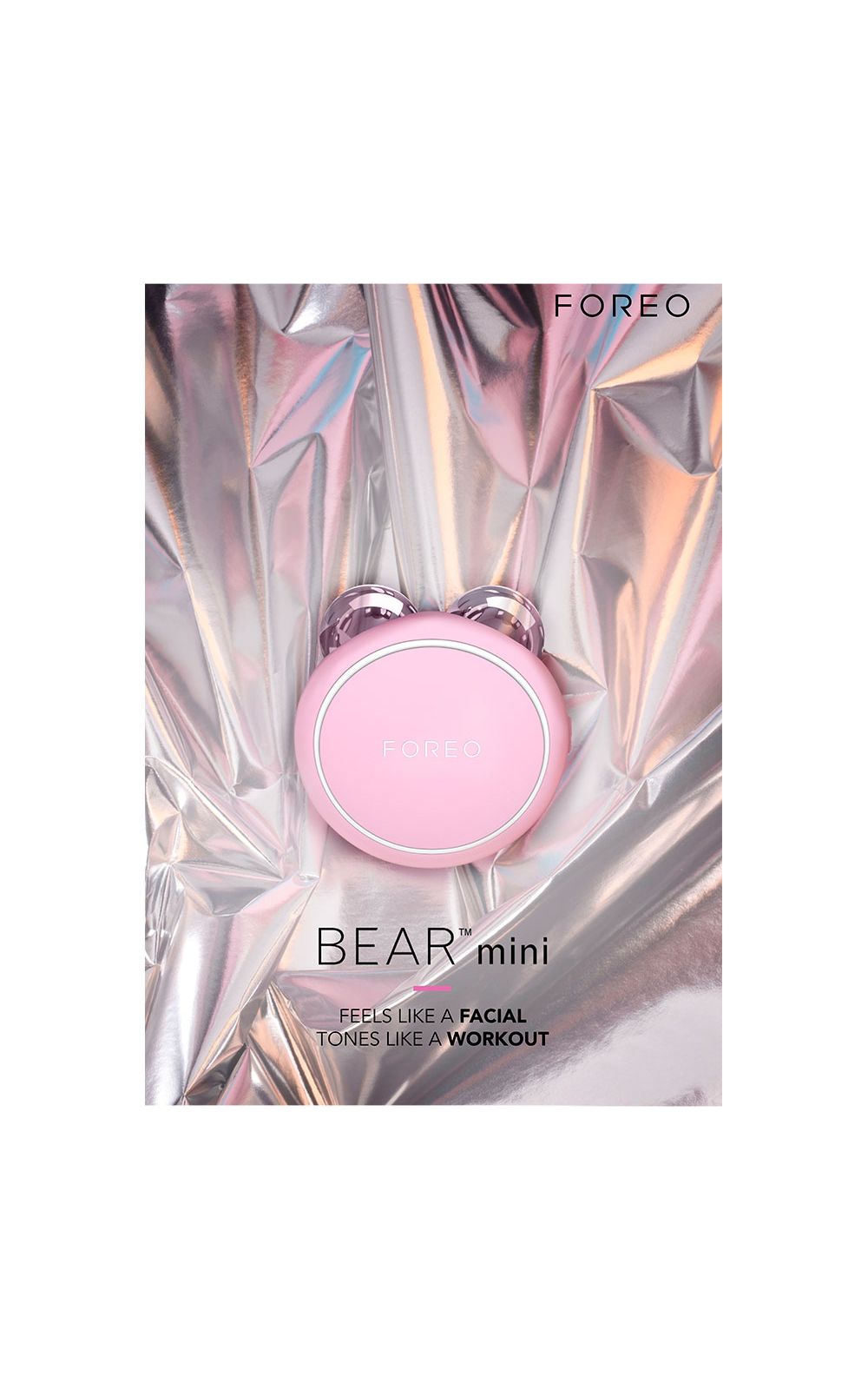 Foto 4 - Aparelho de Microcorrente Facial Foreo Mini Bear - Pearl Pink - nenhuma