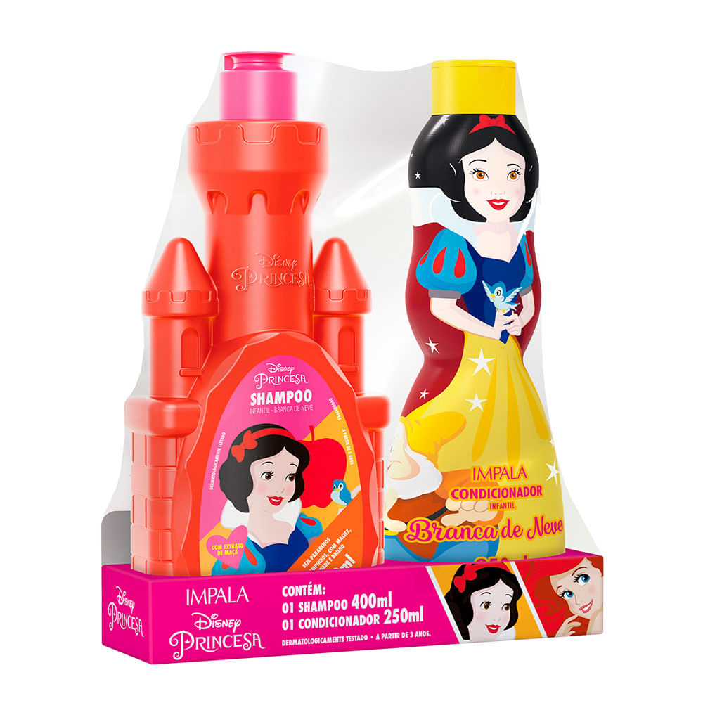 Impala Linha Disney Princesas Branca De Neve Kit – Shampoo 400ml + Condicionador 250ml