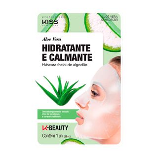 Máscara Facial Kiss NY - Aloe e Vera - 1 Un Menor preço em Máscara Facial Kiss NY - Aloe e Vera - 1 Un