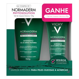 Gel de Limpeza Facial Vichy Normaderm Phytosolution Kit Promocional - 150g + 40g Menor preço em Gel de Limpeza Facial Vichy Normaderm Phytosolution Kit Promocional - 150g + 40g