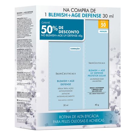Sérum-e-Protetor-Solar-Skinceuticals---Blemish+Age-Defense-+-Blemish+Age-UV-Defense-FPS50-Kit--1