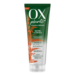 OX Plants Nutre e Cresce Condicionador - 400ml Menor preço em OX Plants Nutre e Cresce Condicionador - 400ml