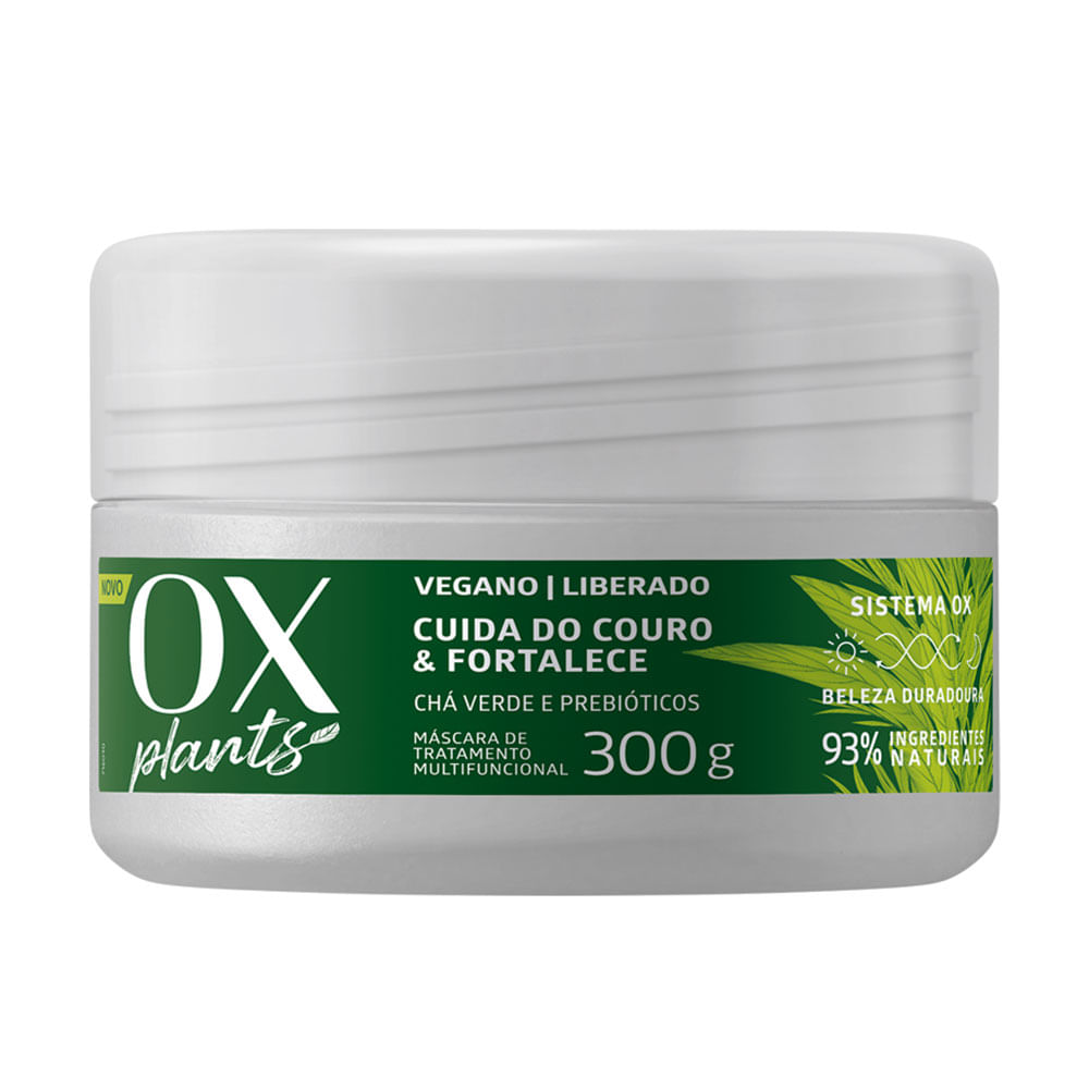 Ox Plants Cuida do Couro e Fortalece Máscara de tratamento Multifuncional - 300g