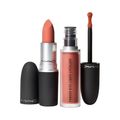 MAC Powder Kiss Kit – Batom em Bala + Batom Líquido Mull it Over Kit