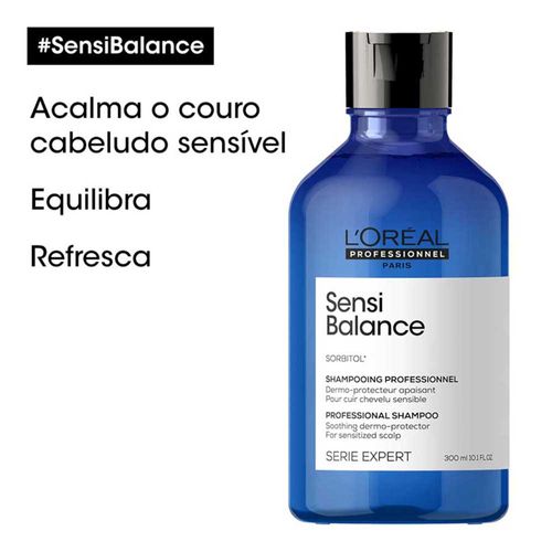 L'oréal Sensi Balance Shampoo 500 ml NOVO para alisamento brasileiro