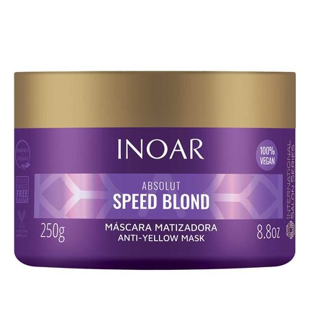 Inoar Absolut Speed Blond - Máscara Desamareladora - 250g