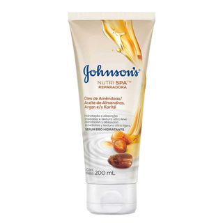 Sérum Nutri Spa Reparadora Johnson's Soft Óleo de Amêndoas, Argan e Karité - 200ml Menor preço em Sérum Nutri Spa Reparadora Johnson's Soft Óleo de Amêndoas, Argan e Karité - 200ml