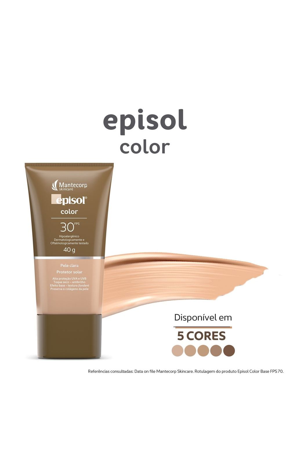 Foto 7 - Protetor Solar Facial Episol  Color- Mantecorp Skincare Fps 30 - Pele Clara