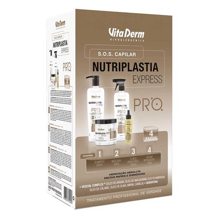 Vita-Derm-Nutriplastia-Express-Kit-Shampoo-+-Máscara-+-Fluido-+-Sérum-Kit--1