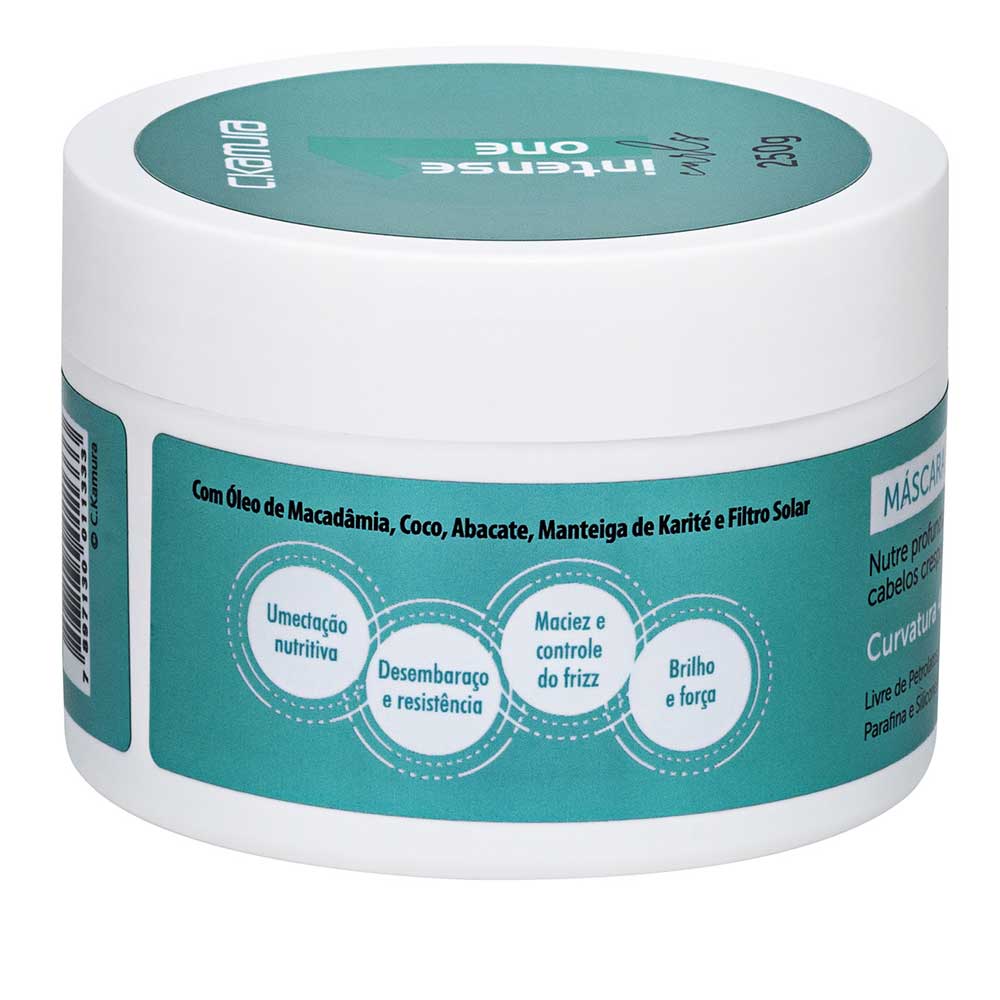 C.Kamura Intense One Curls Máscara Cabelos Crespos