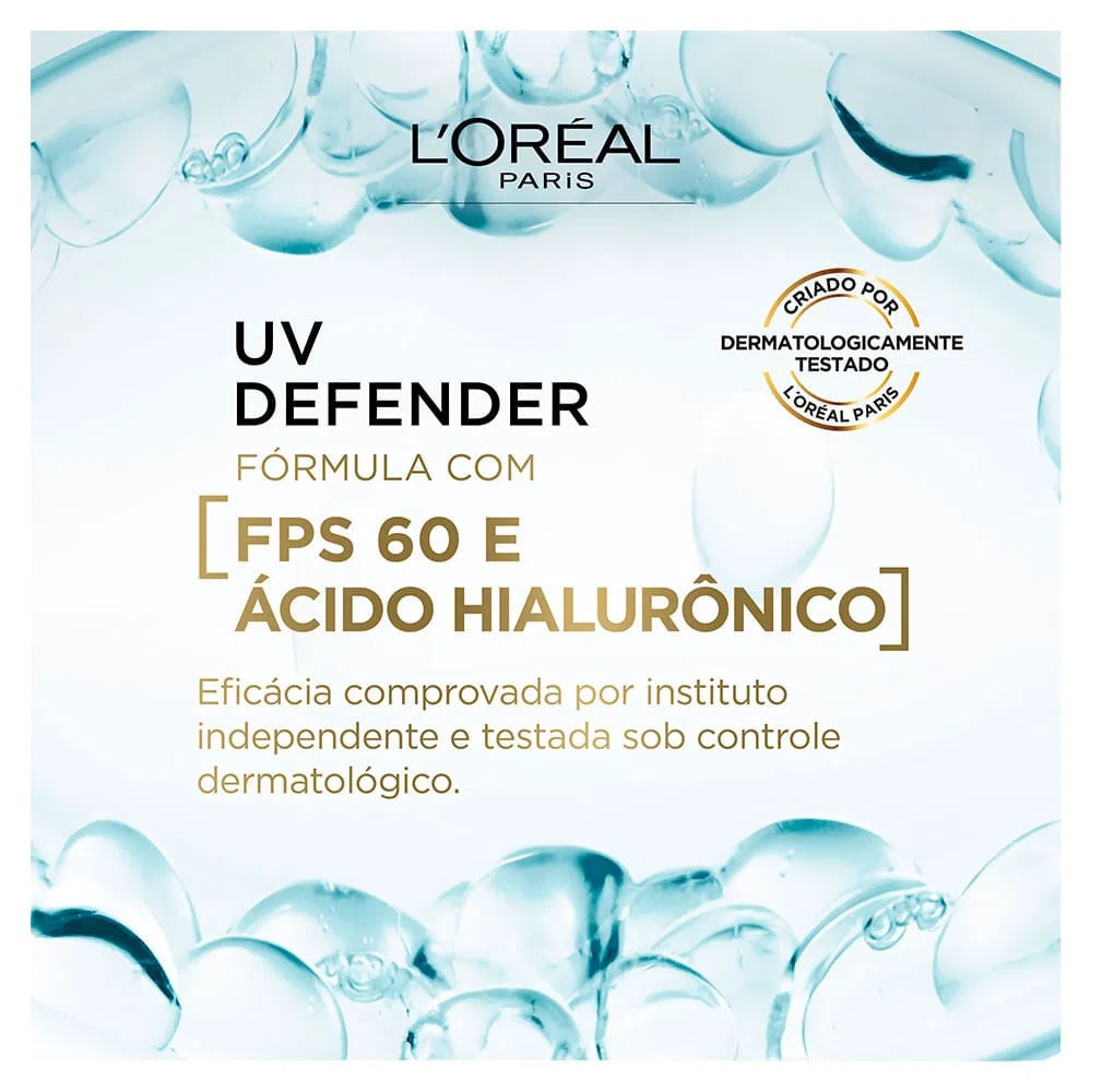 Protetor Solar Facial L'Oréal Paris UV Defender Antioleosidade FPS60