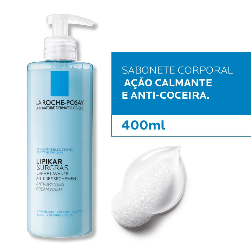 Lipikar Surgras La Roche-Posay - Sabonete Corporal Líquido