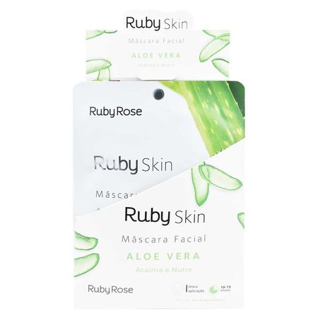 Máscara-Facial-de-Tecido-Ruby-Rose-Aloe-e-Vera-1Un--2