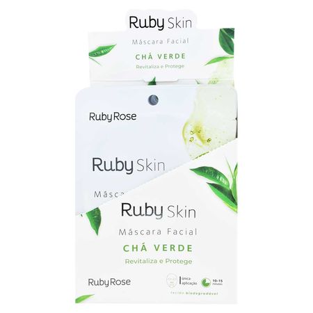 Máscara-Facial-de-Tecido-Ruby-Rose-Chá-Verde-1Un--2