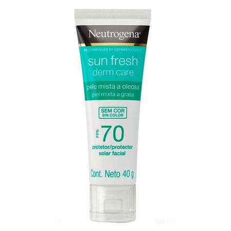 Protetor Solar Neutrogena Sun Fresh Derm Care Facial FPS70 - 40g