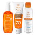 Darrow Actine Kit – Protetor Solar cor Morena Mais + Água Micelar + Sabonete Líquido Kit