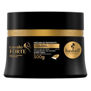 Haskell Cavalo Forte - Máscara de Tratamento - 300g Menor preço em Haskell Cavalo Forte - Máscara de Tratamento - 300g