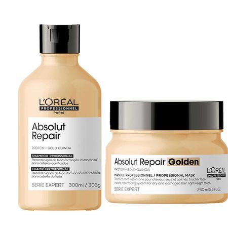 L’Oréal-Professionnel-Absolut-Repair-Gold-Quinoa-+-Protein-Kit---Shampoo-+-Máscara-Light-Kit--1