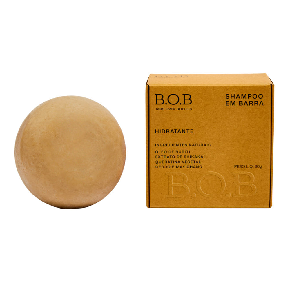 B.O.B Hidratante Shampoo Sólido - 80g
