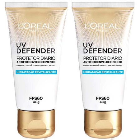 L'Oréal-Paris-UV-Defender-Kit---2-Protetores-Solares-Faciais-FPS-60-Kit--1