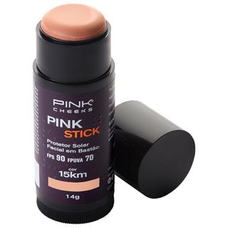Protetor Solar Facial Com Cor Pink Stick FPS90
