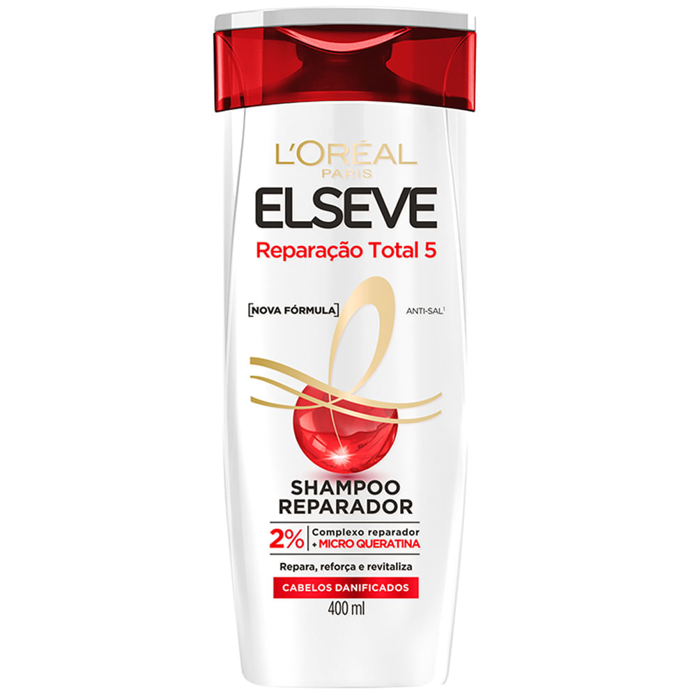 Shampoo L'Oréal Paris Elseve Reparação Total 5+