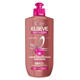 L'Oréal Paris Elseve Quera-Liso Mq 230°C - Creme de Pentear - 250ml Menor preço em L'Oréal Paris Elseve Quera-Liso Mq 230°C - Creme de Pentear - 250ml