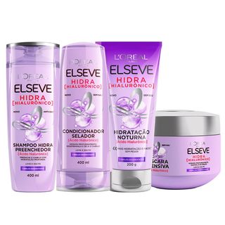 Elséve Hidra Hialurônico Kit - Shampoo + Condicionador + Máscara + Creme Noturno é ruim? Elséve Hidra Hialurônico Kit - Shampoo + Condicionador + Máscara + Creme Noturno é boa?