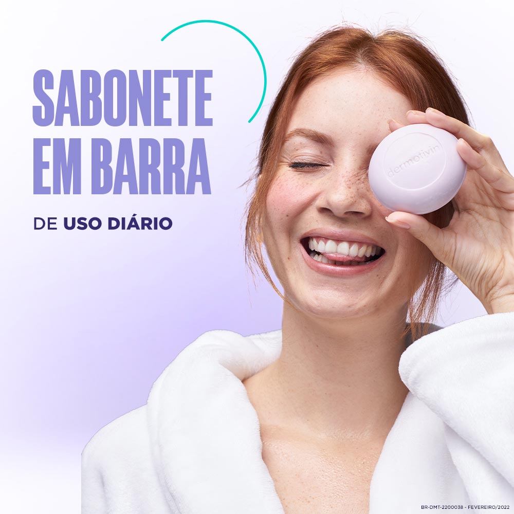 Sabonete em Barra Facial para Pele Seca ou Sensibilizada Dermotivin Soft