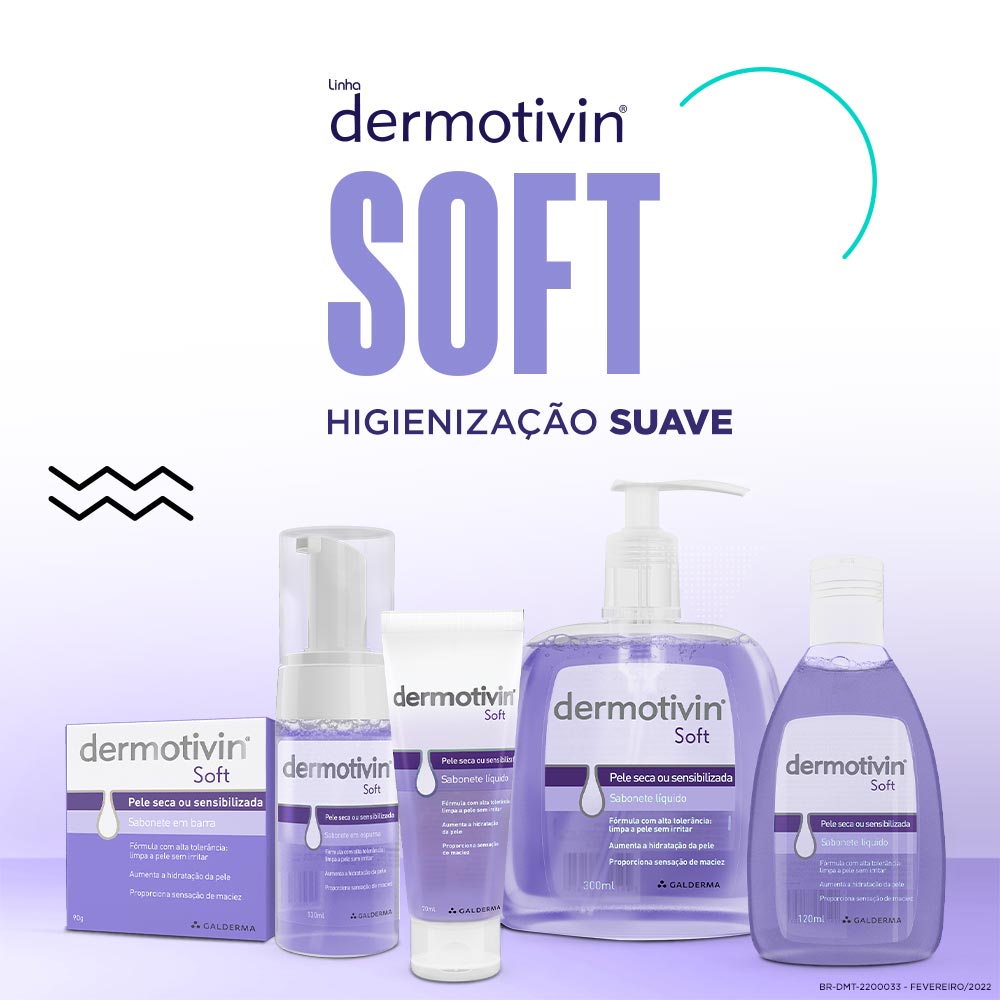Sabonete em Barra Facial para Pele Seca ou Sensibilizada Dermotivin Soft