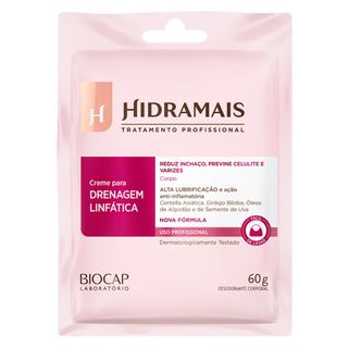 Creme para Massagem em Sachê Hidramais Drenagem Linfática - 60g Menor preço em Creme para Massagem em Sachê Hidramais Drenagem Linfática - 60g