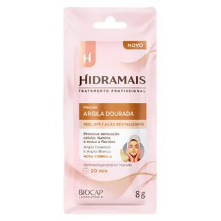 Máscara Facial Hidramais Peel Off Argila Dourada - 8g Menor preço em Máscara Facial Hidramais Peel Off Argila Dourada - 8g