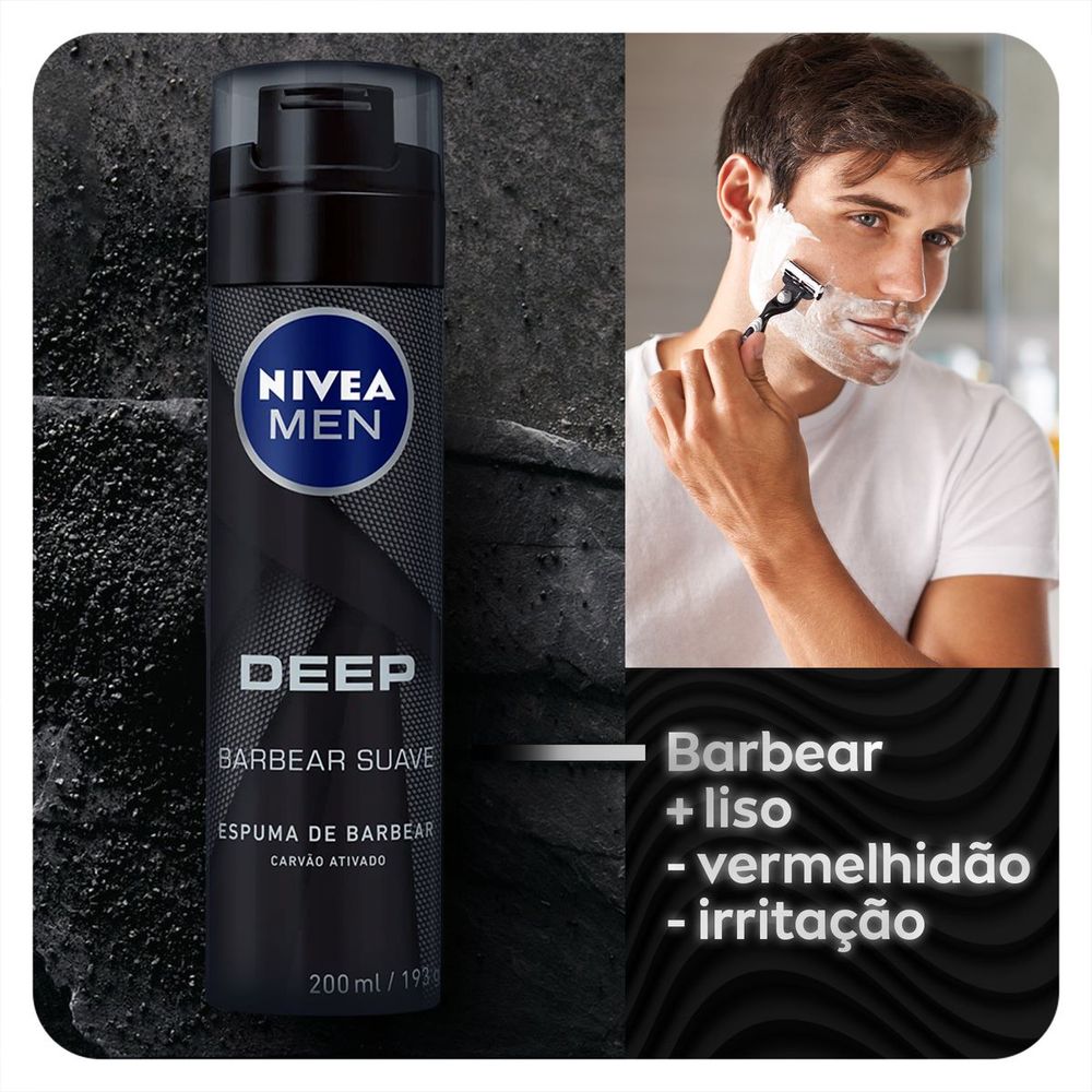 Espuma de Barbear NIVEA MEN Deep Comfort