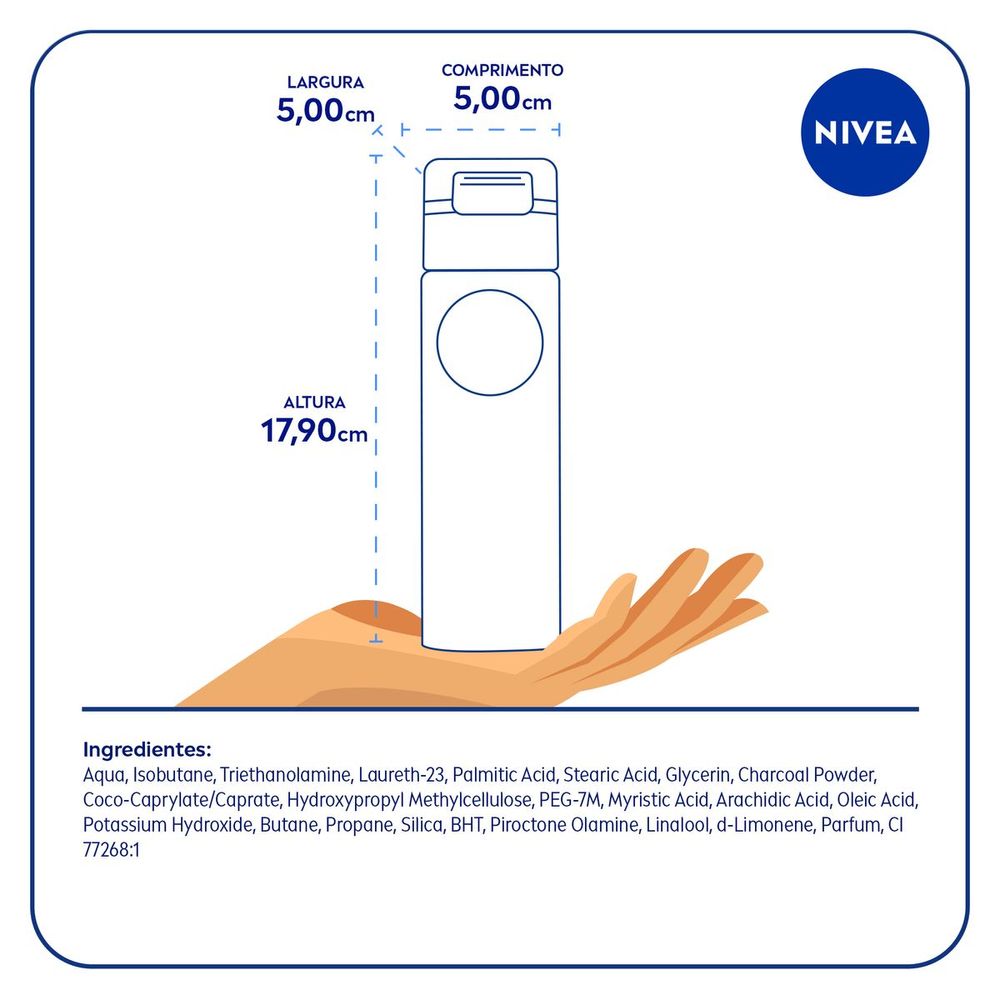 Espuma de Barbear NIVEA MEN Deep Comfort