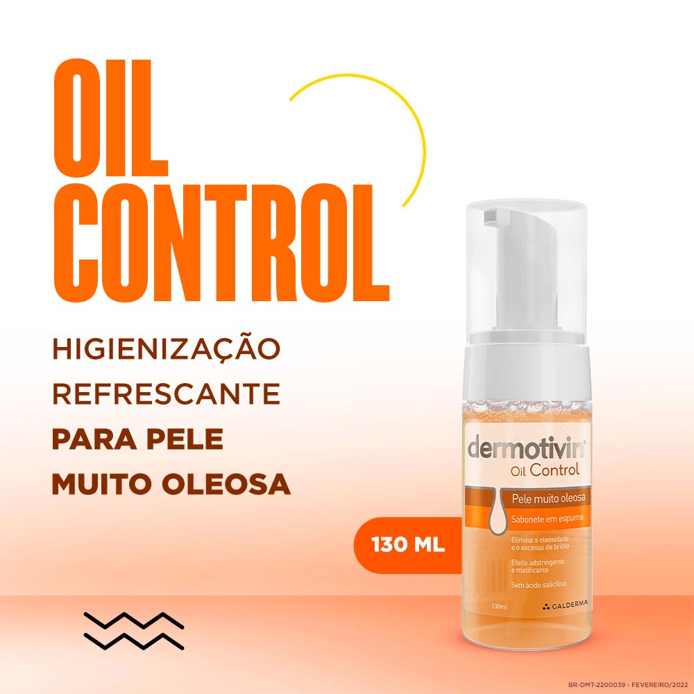Espuma de Limpeza Facial para Pele Muito Oleosa Dermotivin Oil Control