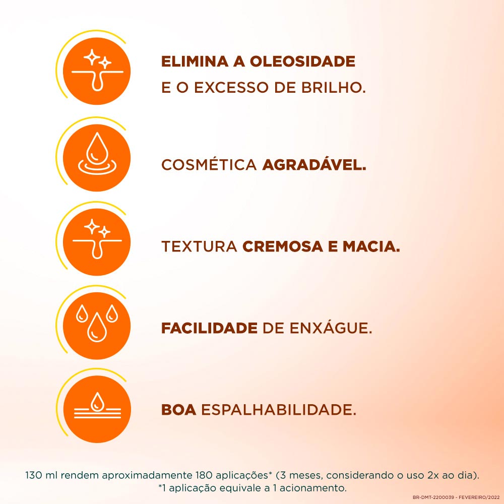 Espuma de Limpeza Facial para Pele Muito Oleosa Dermotivin Oil Control