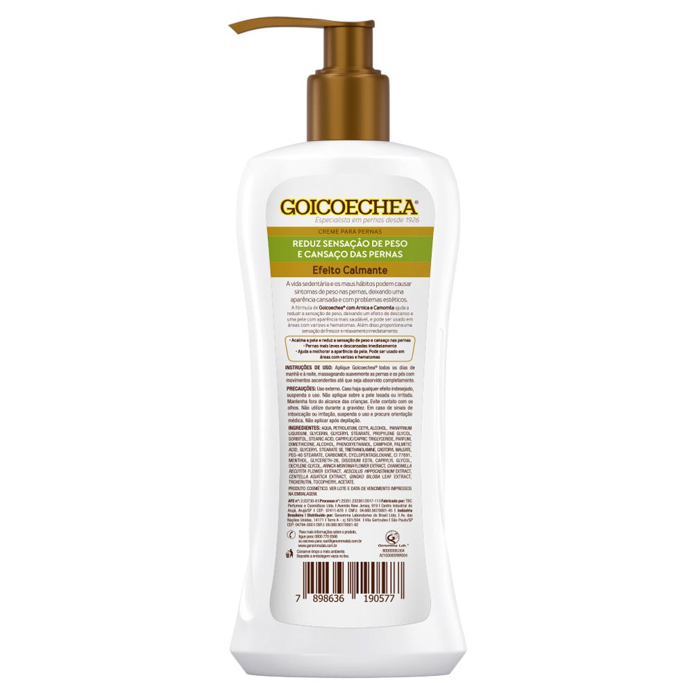 Goicoechea Creme para Pernas Calmante Arnica e Camomila