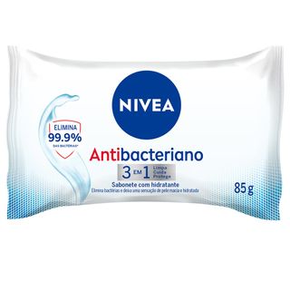 Sabonete em Barra Nivea Antibacteriano 3 em 1 - 85g Menor preço em Sabonete em Barra Nivea Antibacteriano 3 em 1 - 85g