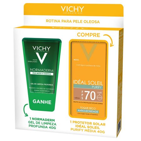 Vichy-Idéal-Soleil-Kit-–-Protetor-Solar-cor-Média-+-Gel-de-Limpeza-Kit--1