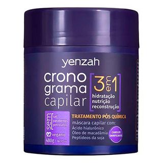 Yenzah Cronograma 3 em 1 Pós Quimica - 480g Menor preço em Yenzah Cronograma 3 em 1 Pós Quimica - 480g