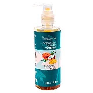 Sabonete líquido Vegetal Orgânica Coconut e Lima - 250ml Menor preço em Sabonete líquido Vegetal Orgânica Coconut e Lima - 250ml