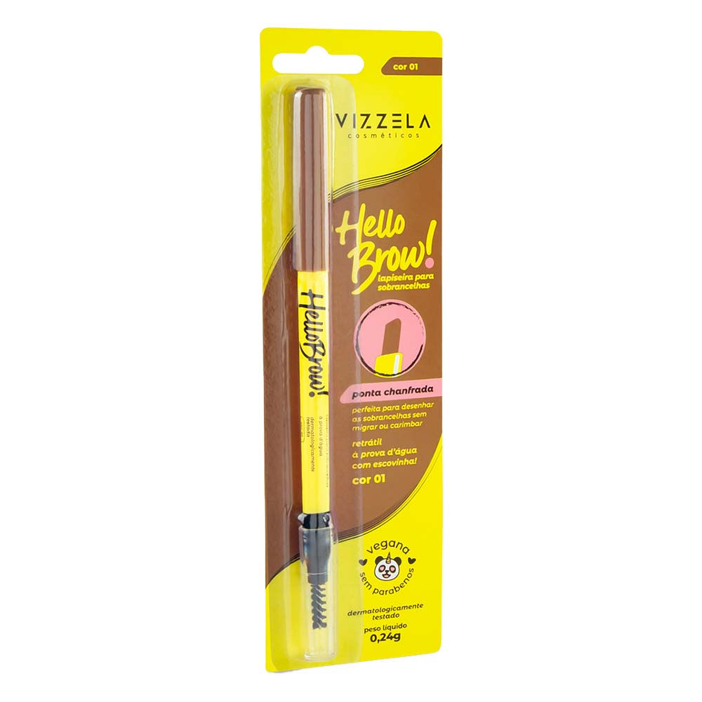 Lapiseira Retrátil para Sobrancelhas Vizzela Hello Brow