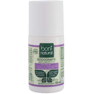 Desodorante Roll-on Boni Natural Oléo de Coco e Magnésio